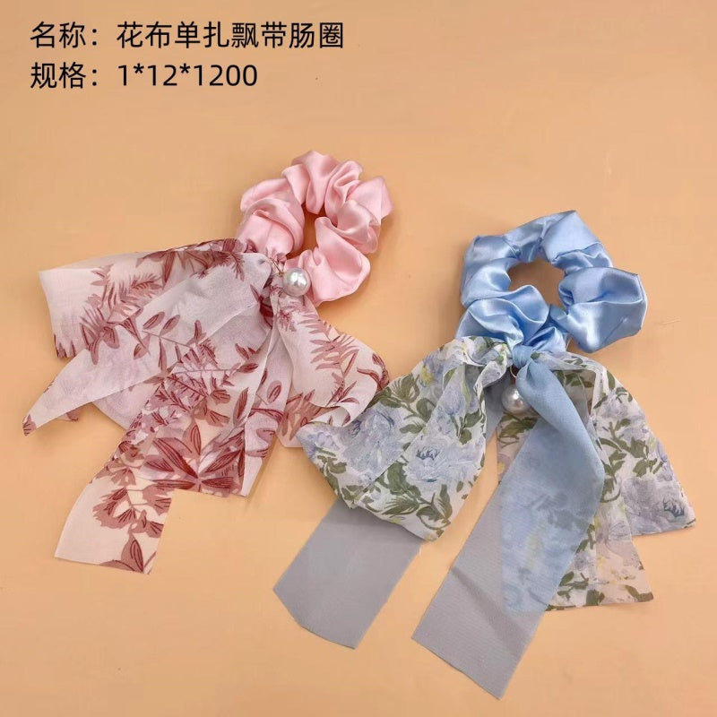 Flower cloth single ribbon intestinal ring