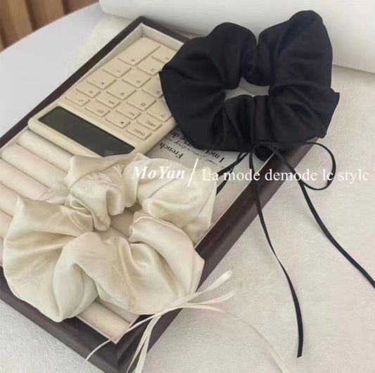 Guofeng satin pearl sausage ring