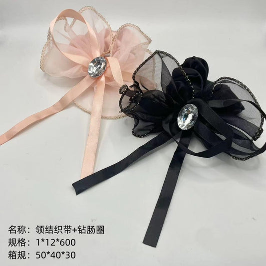 Bow tie webbing drill gut ring