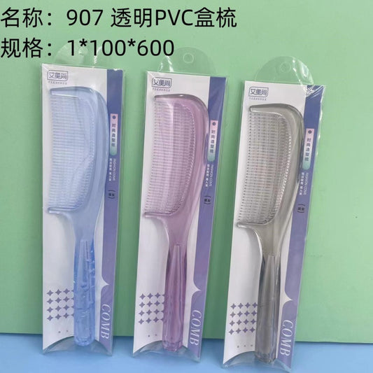 907 transparent PVC box comb
