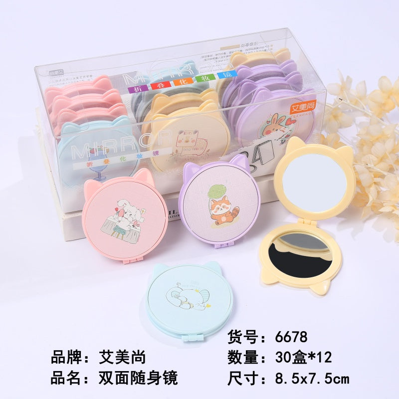 6678 bunny double-sided mirror