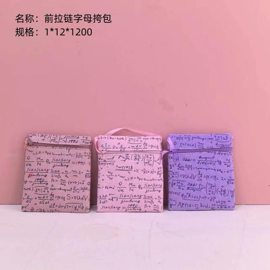 Zip-Front Alphabet Satchel