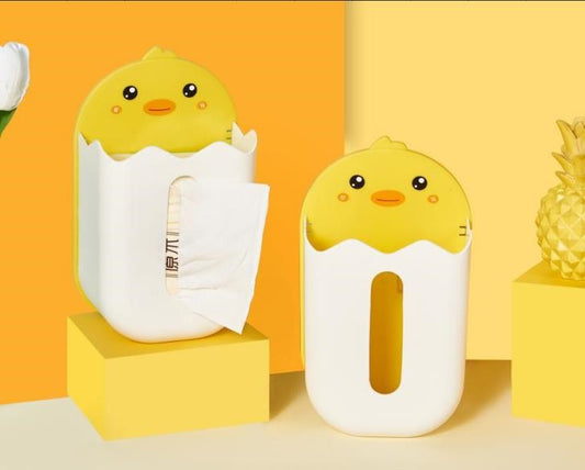Yellow Duck 6355 Broken Chicken Wall Tissue Box