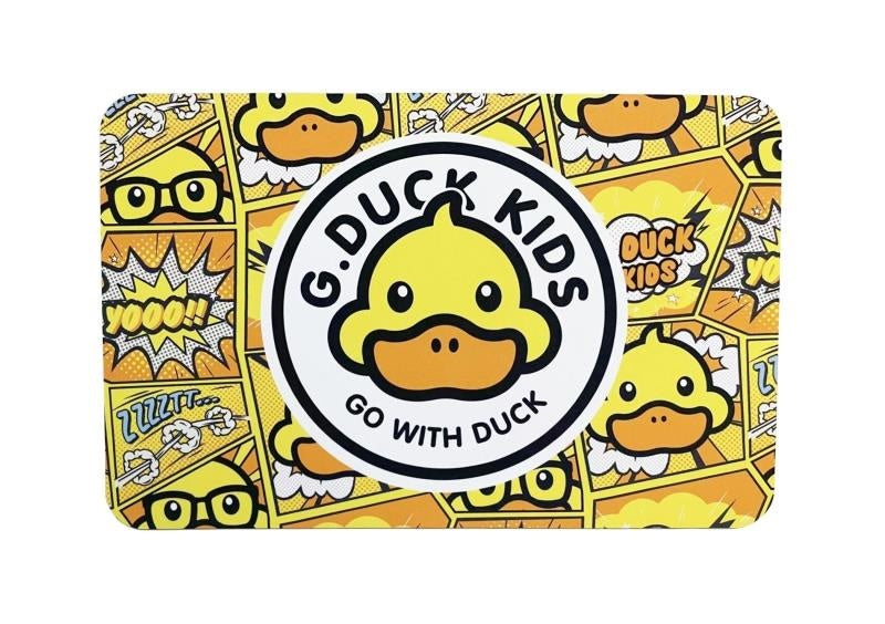 Alfombra de suelo con diseño de pato amarillo pequeño 00E A3