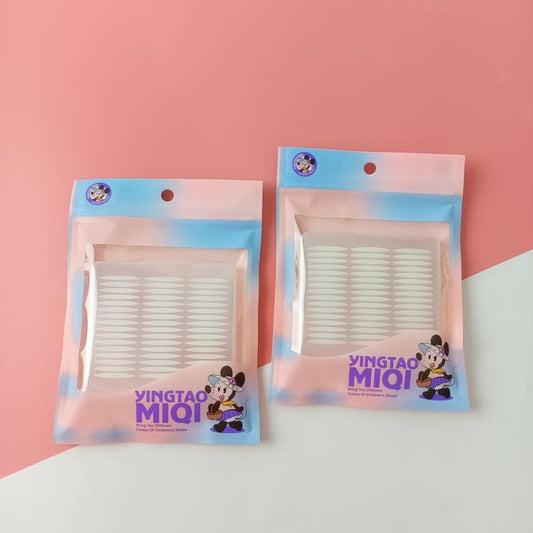 Pegatina de párpado doble estrecha de Mickey de doble cara