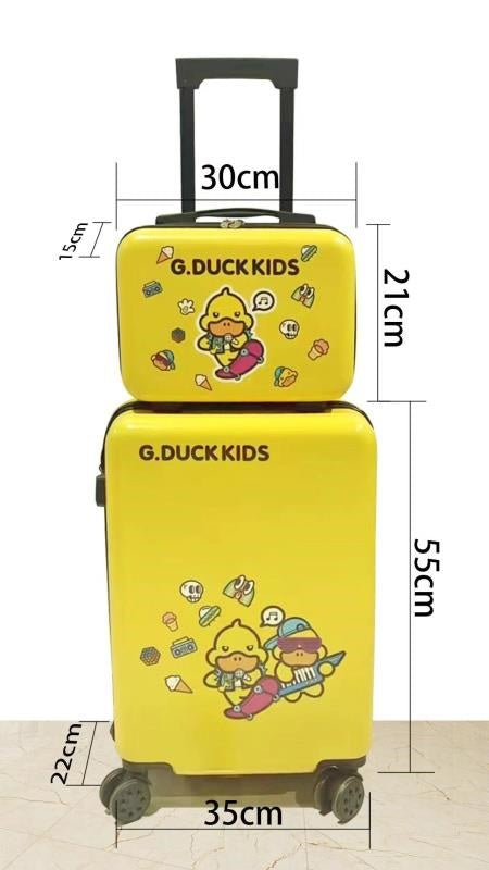 Small yellow duck trolley case