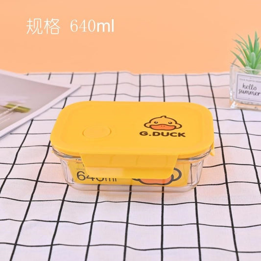 Medium-sized 640ml Rubber Ducky Fresh-keeping Bowl