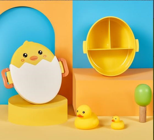 Little yellow duck 6349 little cute chicken lunch box
