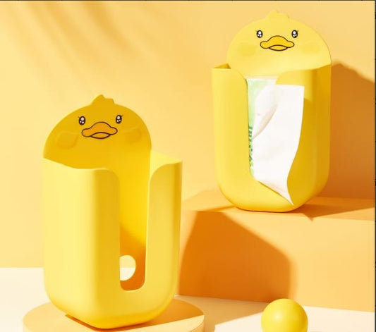 Small yellow duck 6345 wall tissue box
