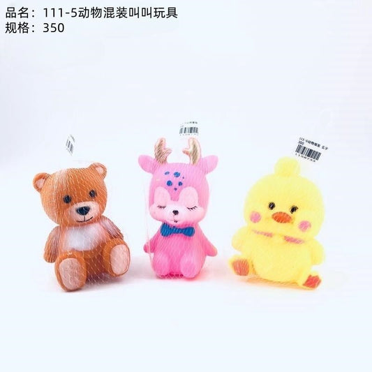 +111-5 Animal Mixed Squeaking Toys