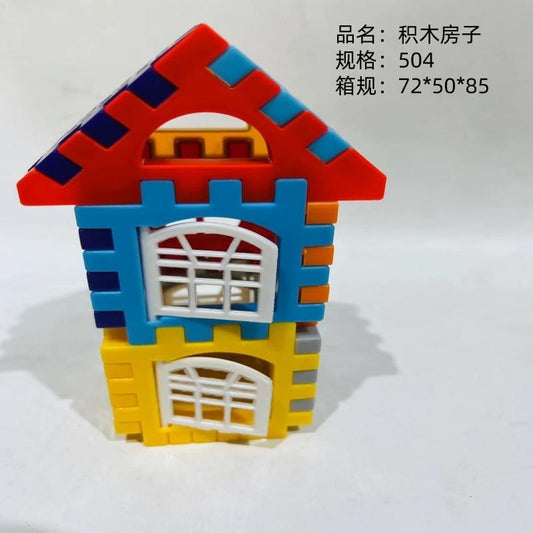 a house made of building blocks