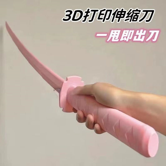 LC telescopic plastic samurai sword powder