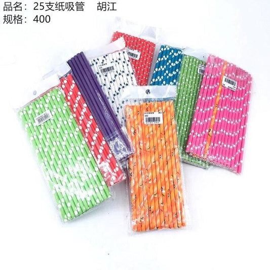 25 paper straws
