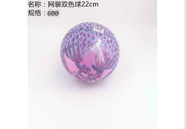 Network-packed Double Color Ball, 22cm