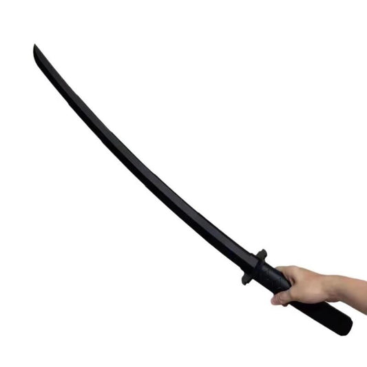 LC telescopic plastic samurai sword in black