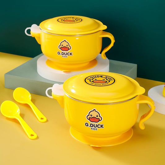 Small yellow duck detachable water injection bowl (304)