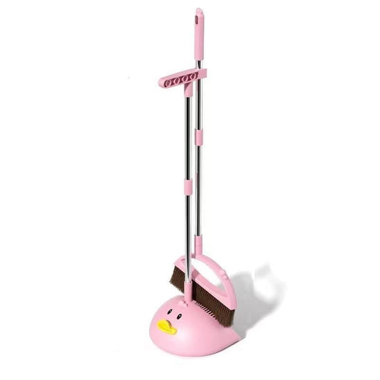 Rubber Duck Broom Set - Pink 