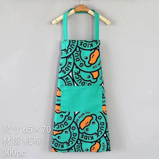 Rubber ducky neck - hanging circular apron 