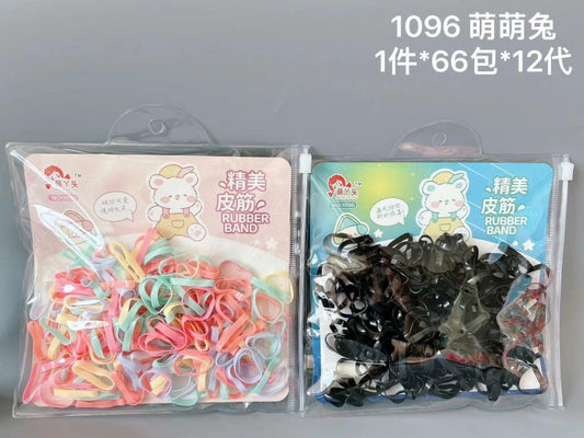 1096 black colored rubber bands