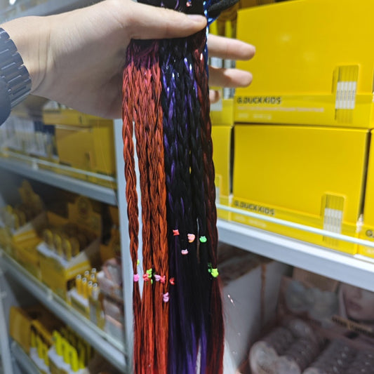 Solid Color Twist Thin Braid Rubber Tendons