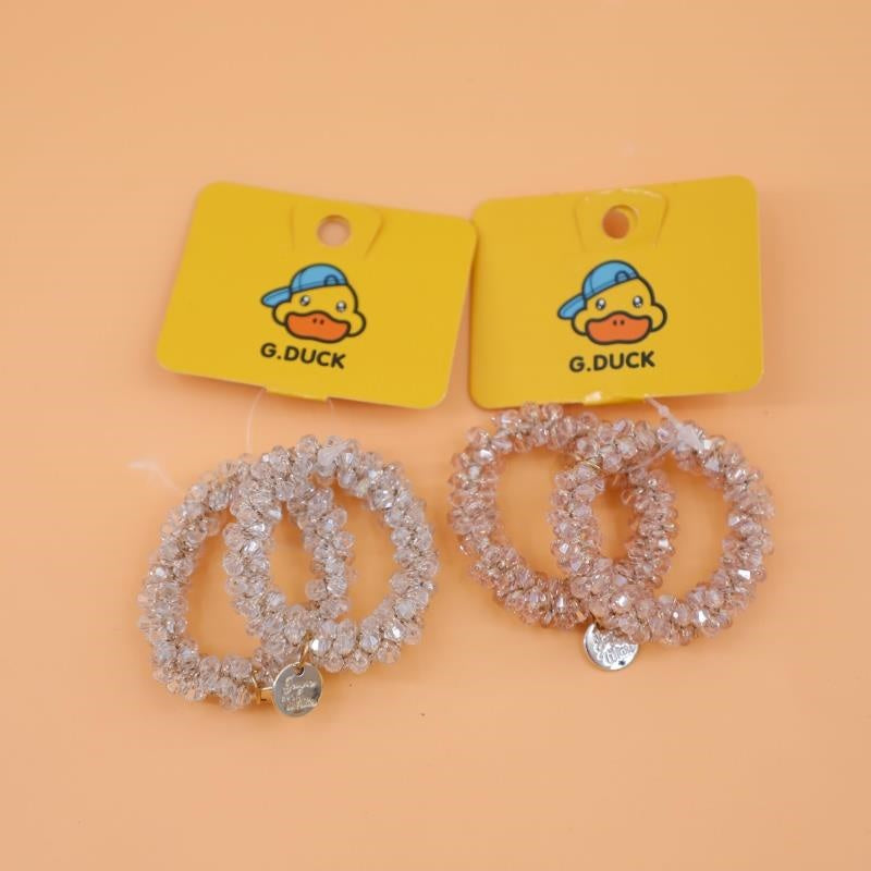 Rubber Duck crystal hair tie 
