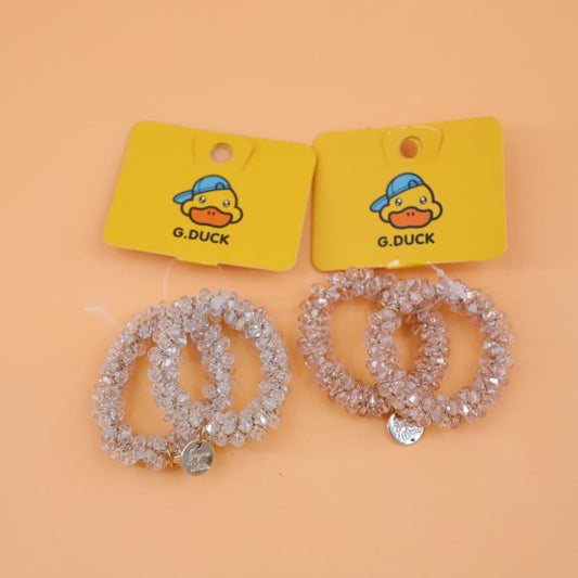 Rubber Duck crystal hair tie 