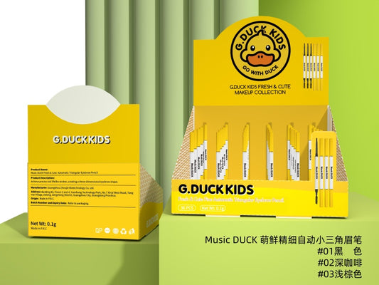 Lápiz de cejas triangular Yellow Duck café oscuro 02 