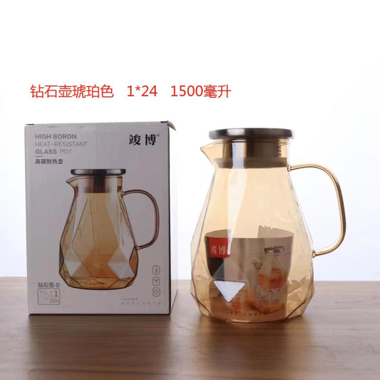 Diamond Amber High Boron Pot