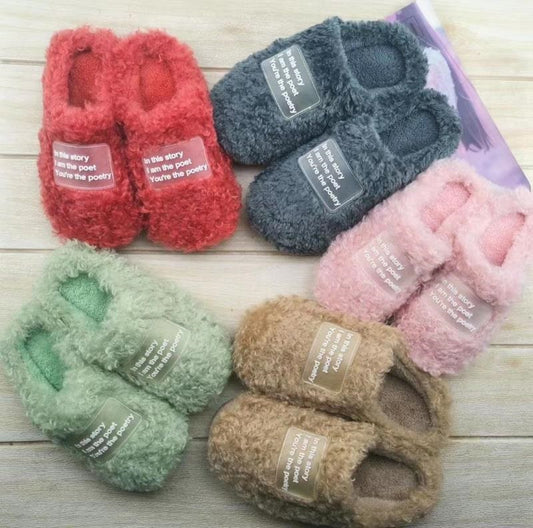 S-Lovely Furry Fashionable Cotton Slippers