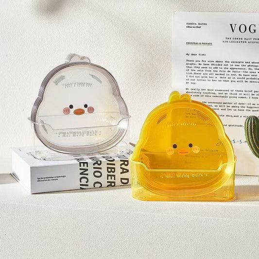 Small yellow duck 8733 small bone dish round transparent 