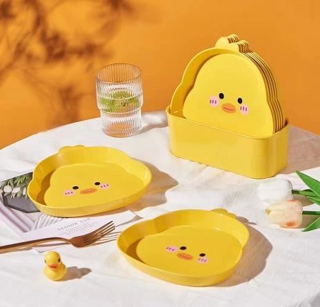 Small yellow duck 8757 small bone dish (round yellow) 