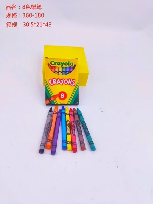 8-color crayons