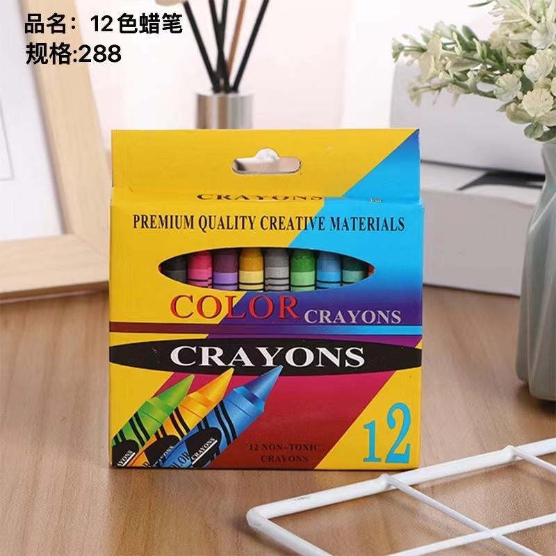 12-color crayons