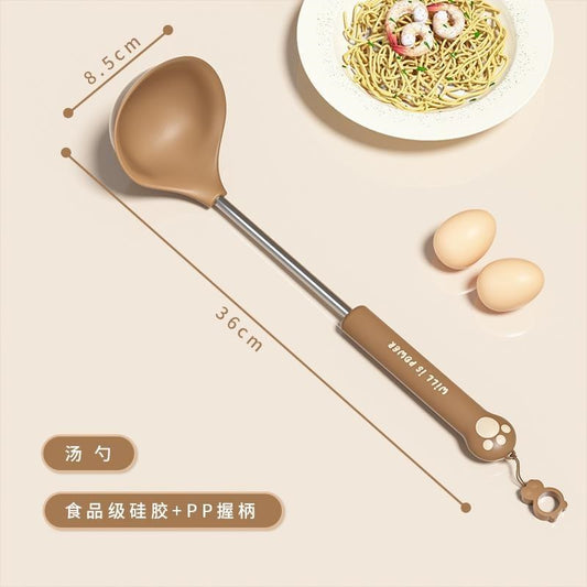 Bear Claw Silicone Spoon-Brown