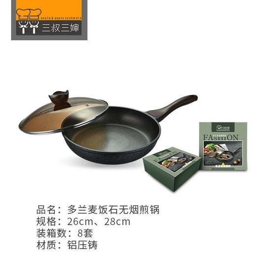 28 Doran Maifan Stone Fume-free Frying Pan suit