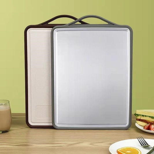 Arched handle double-sided cutting board MC
