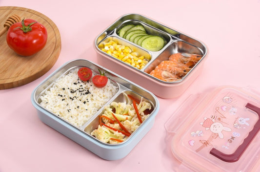 5828 stainless steel portable three-compartment lunch box
