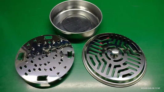 Stainless Steel Mosquito Incense Plate with Cover
