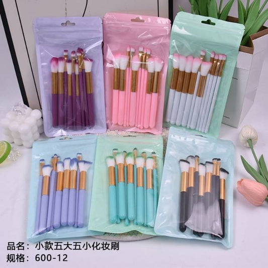 Small five big five small makeup brush
