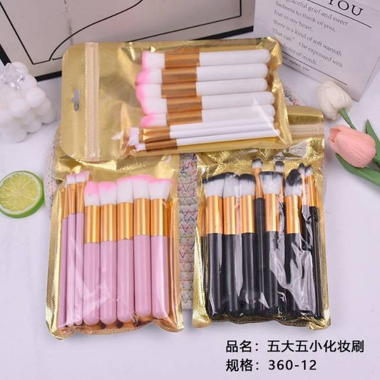 Five big five small makeup brush