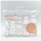 1704 milky white 8-piece set of empty bottles
