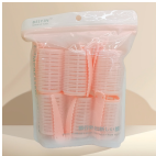 1093 Six hair rolls with clips