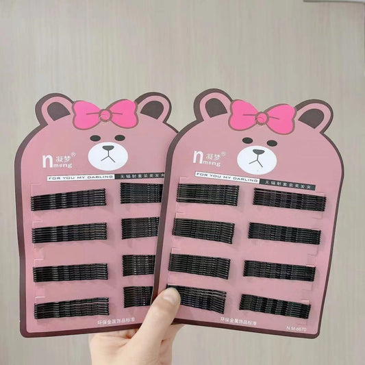 6670 bear card hairpin in one-character style
