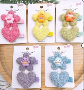 Fabric love - heart suit clip