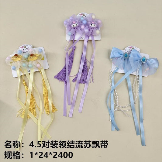 4.5 pairs of bow tie tassel streamers