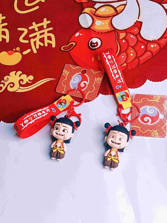 Ne Zha red figurine