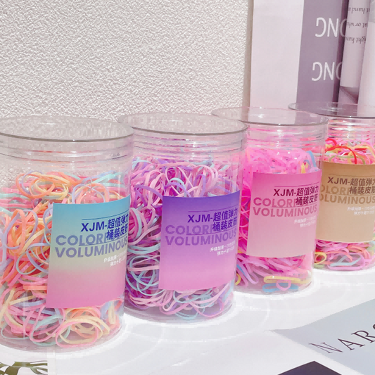 Value-for-money bucket, disposable rubber bands, colorful and large