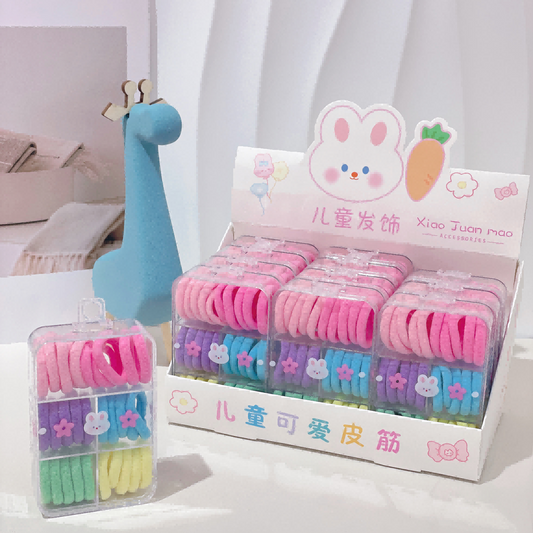 142 five - cell box colored terry towel loops