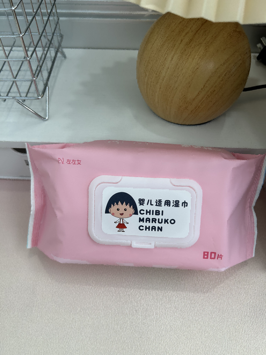 NO-655 Maruko Baby Wipes (80 Sheets), Pink