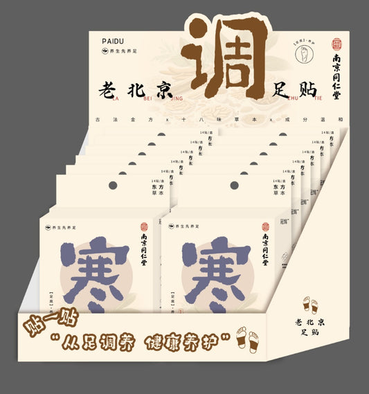 NJTR-07 Tongrentang Old Beijing Foot Patch - Cold